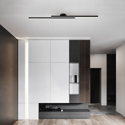 Lámpara de techo LED de montaje empotrado — Disco redondo de perfil bajo de 8.3 pulgadas para dormitorio, pasillo y entrada — Montaje en superficie de aluminio y acrílico moderno con