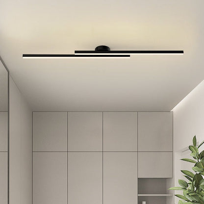 Lámpara de techo LED de montaje empotrado — Disco redondo de perfil bajo de 8.3 pulgadas para dormitorio, pasillo y entrada — Montaje en superficie de aluminio y acrílico moderno con