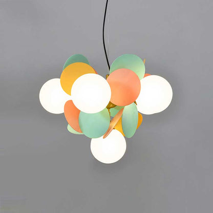 Candelabro LED artístico | Diseño de rama colorido con iluminación de bajo consumo | Lámpara de techo moderna para interiores elegantes