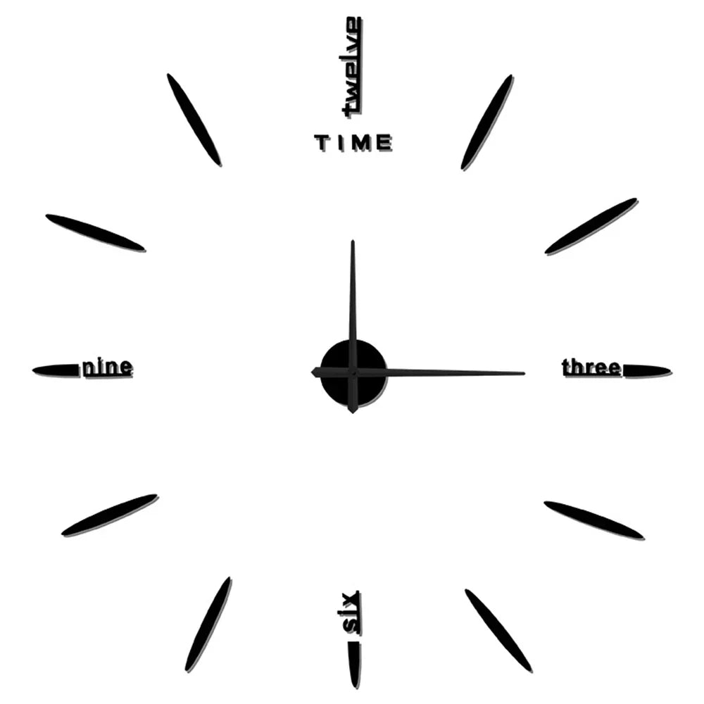 Large Wall Clocks for Living Room, Modern Wall Clock Acrylic Mirror Finish, Oversized Wall Clock Decor for Bedroom