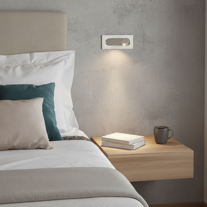 Wall Sconce Reading Light, LED Wall Lamp for Bedroom, Bedside Lamp with Foldable Arm, Modern Wall Light for Living Room