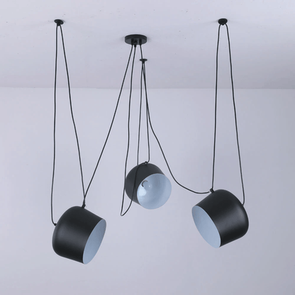 Modern Black Pendant Light with Drum Design | Stylish Kitchen Pendant Lighting for Ambient Illumination