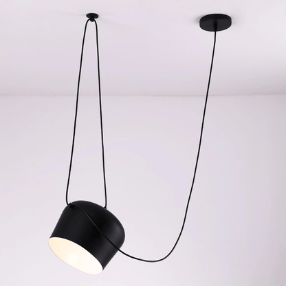 Modern Pendant Light with Drum Shade, Metal Hanging Pendant Lamp for Kitchen, Drum Pendant Light for Dining Room