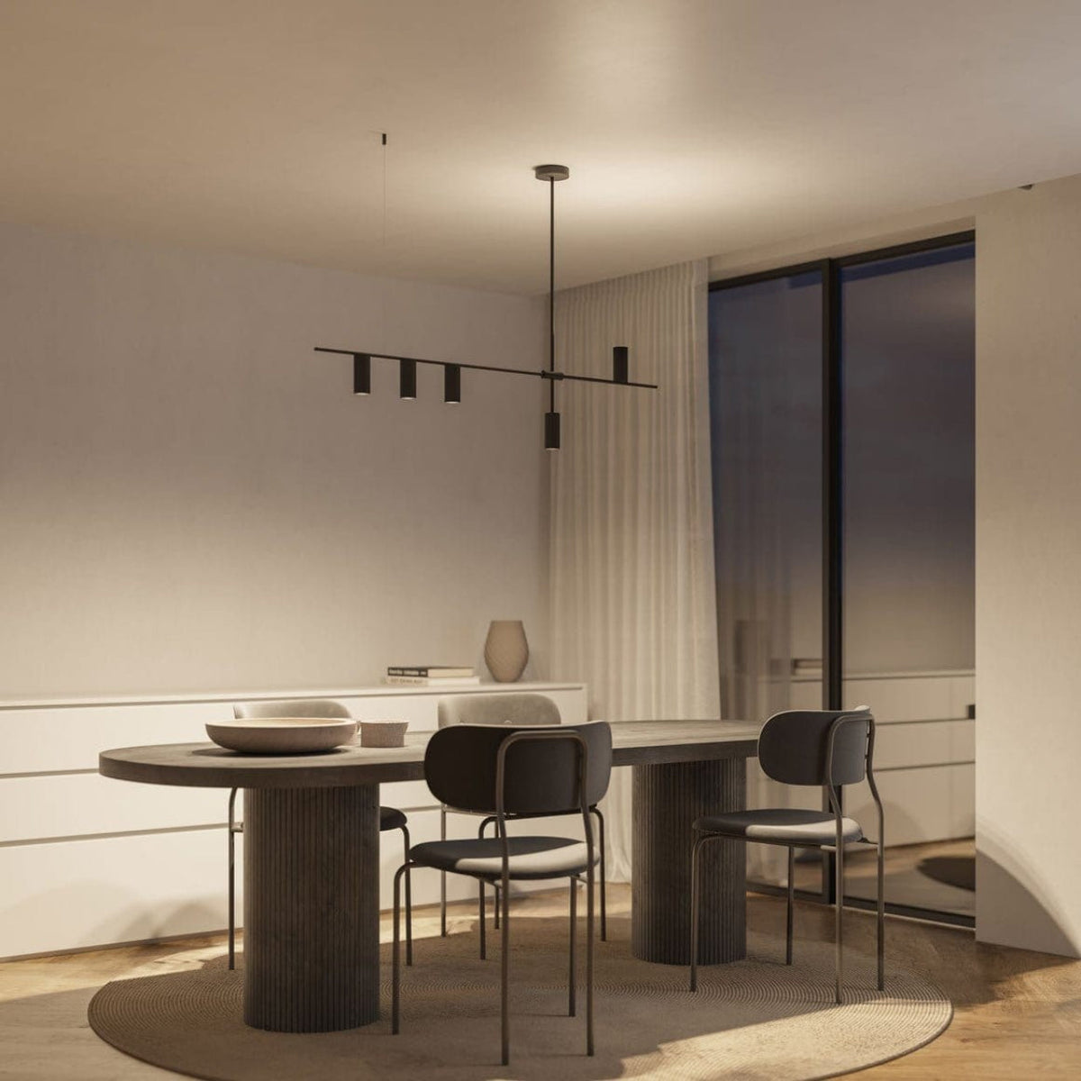 Modern Ceiling Light Fixture | Asymmetrical Design with Unique Illumination | Stylish Lighting for Contemporary Spaces