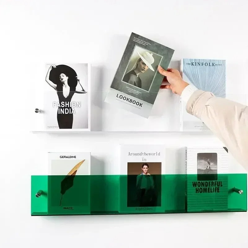 Modern Floating Wall Shelves – Sleek PVC Design for Home and Office Organization