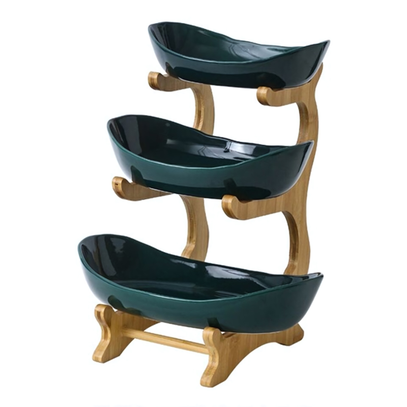 Modern Fruit Bowl | Three-Tier Space-Saving Organizer with Stylish Design for Elegant Kitchen Display