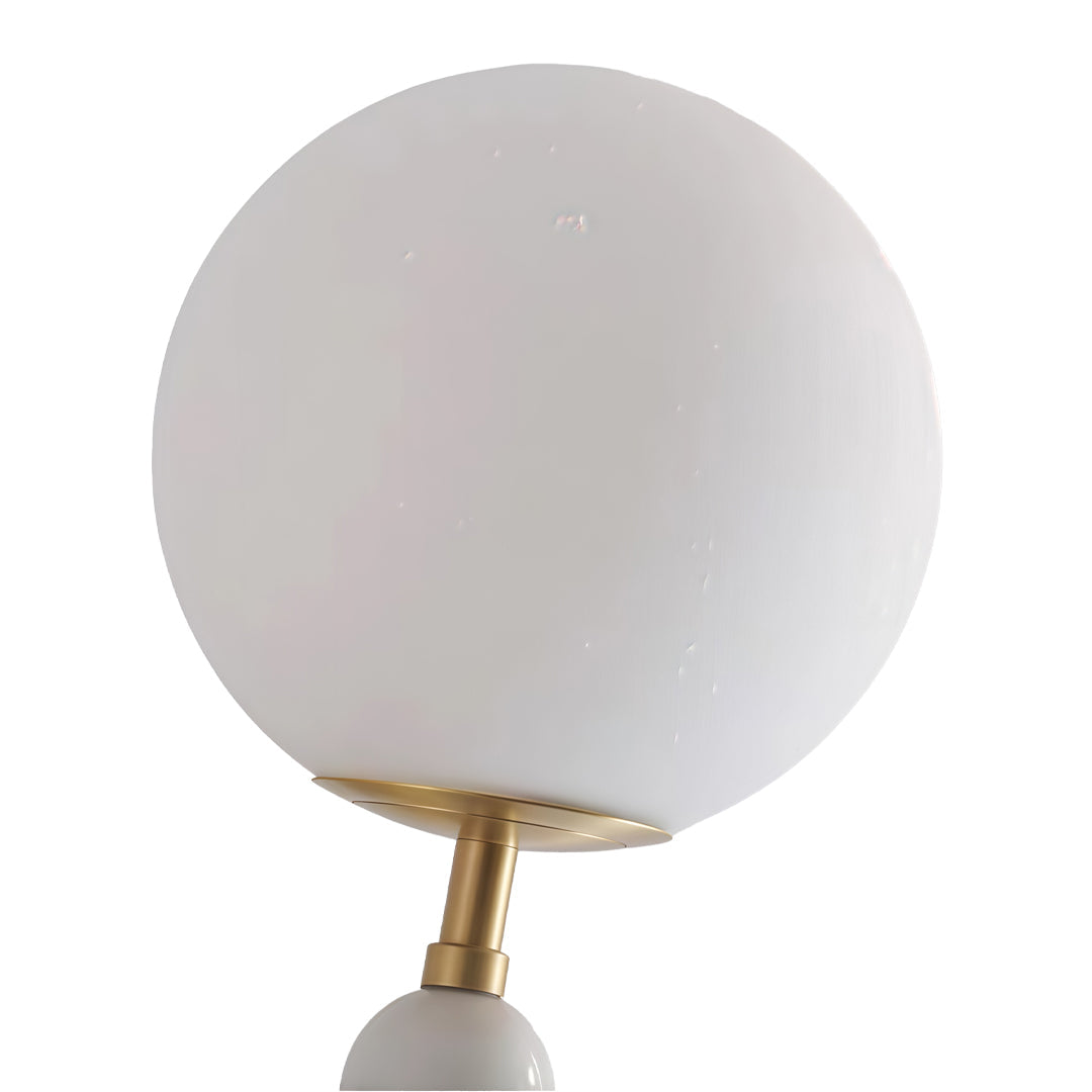 Modern Gold Wall Sconce with Marble Accent – Elegant Wall Lamp