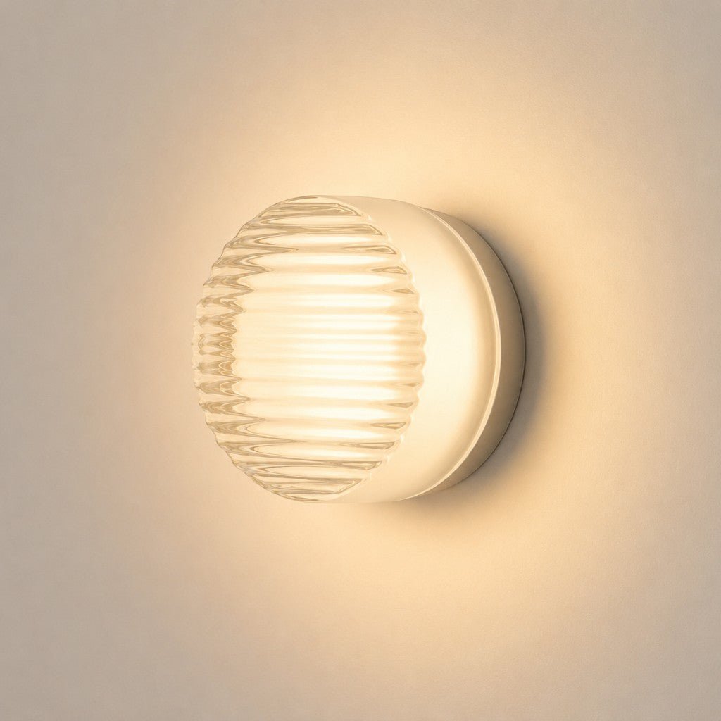 Modern Interior | Wall Sconce Lighting with Unique Acrylic Shade | Warm Ambiance for Cozy Spaces