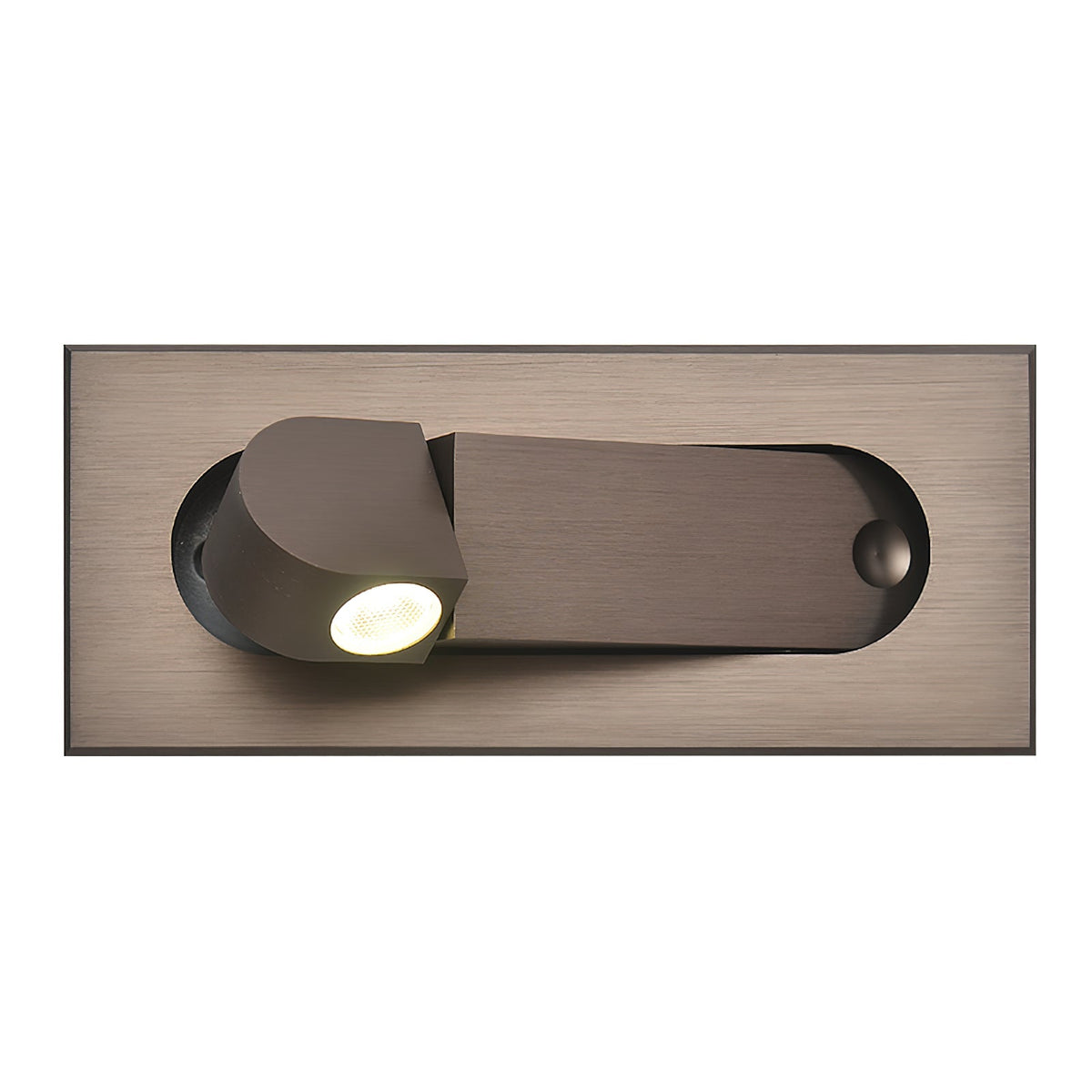 Pivoting LED Bedside Sconce with Push-Button Control for Focused Night Reading in Compact Spaces