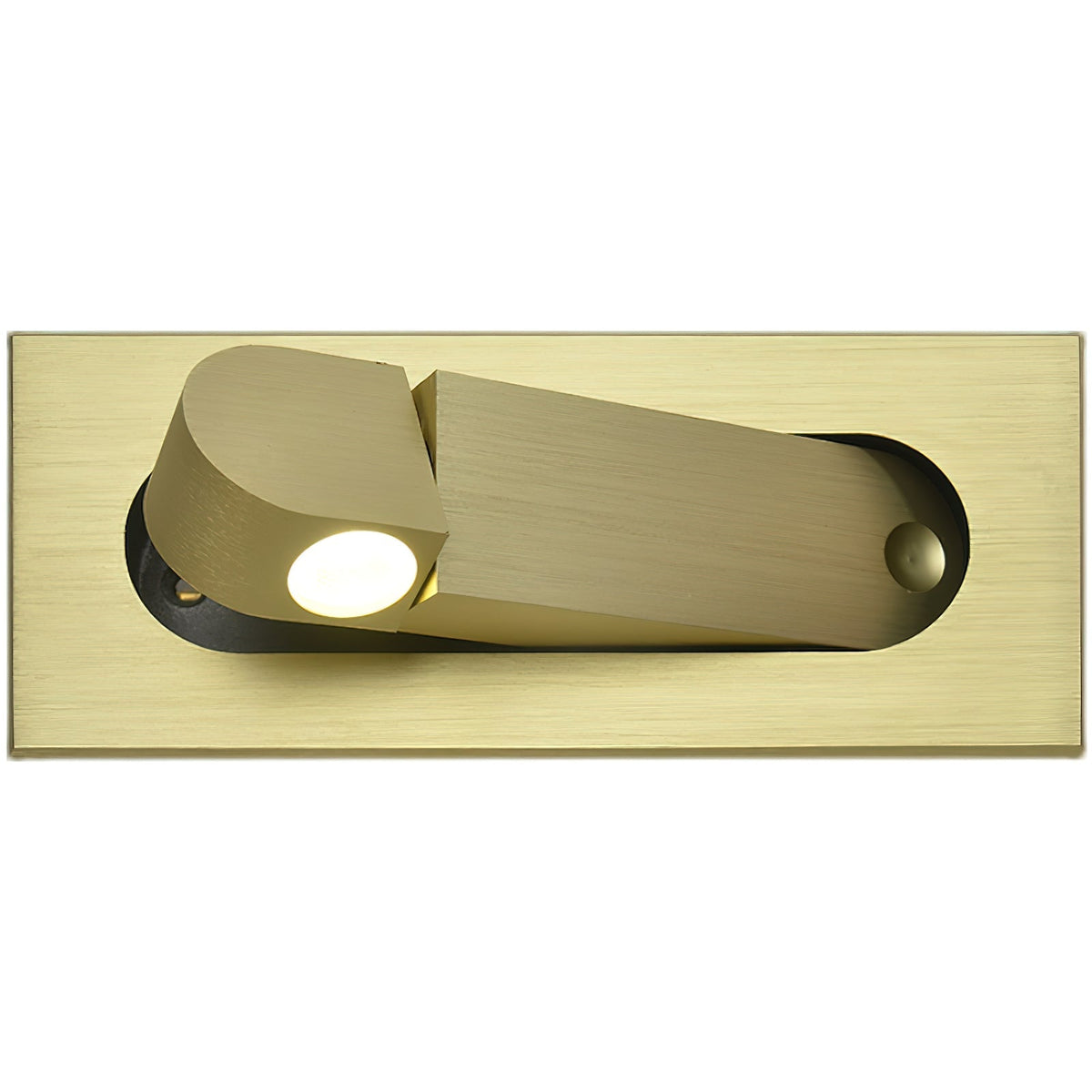 Pivoting LED Bedside Sconce with Push-Button Control for Focused Night Reading in Compact Spaces
