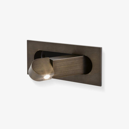 Pivoting LED Bedside Sconce with Push-Button Control for Focused Night Reading in Compact Spaces