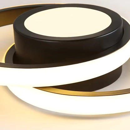 Flush Mount Ceiling Light Double Ring, Modern LED Ceiling Light for Bedroom and Hallway, Dimmable Ceiling Light Fixture