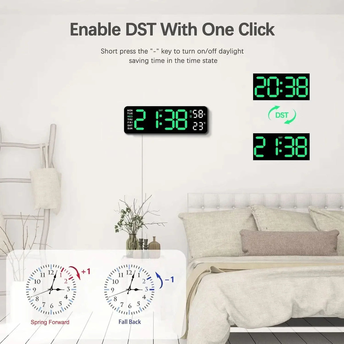 MINIMALUXE – USB LED Clock for Elegant Modern Interiors