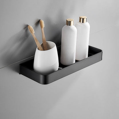 Modern Matt Black Bathroom Accessories Set with Multiple Shelf Options | Durable Stainless Steel for Stylish Organization