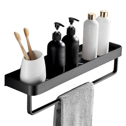 Modern Matt Black Bathroom Accessories Set with Multiple Shelf Options | Durable Stainless Steel for Stylish Organization