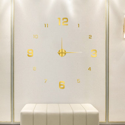 Modern Minimalist Wall Clock Silent Non Ticking, Quartz Clock with Large Numerals, Battery Wall Clock for Living Room