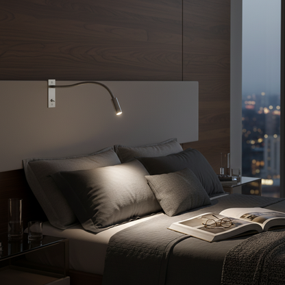 Modern Minimalist Wall Sconce | Adjustable Metal Reading Light for Cozy Illumination