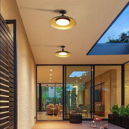 Modern Outdoor Ceiling Light | Waterproof Semi Flush Mount Fixture for Patio