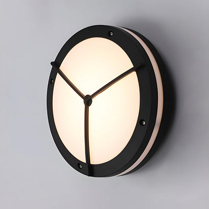 Aplique de pared LED moderno para exteriores | Lámpara redonda con protección impermeable IP65 | Iluminación exterior duradera para patios y jardines
