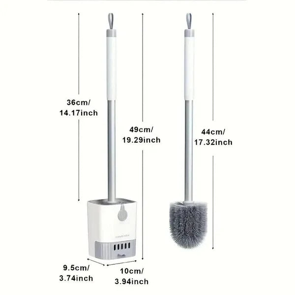 PPVAULT – Modern Toilet Cleaning Set with Stainless Steel Finish