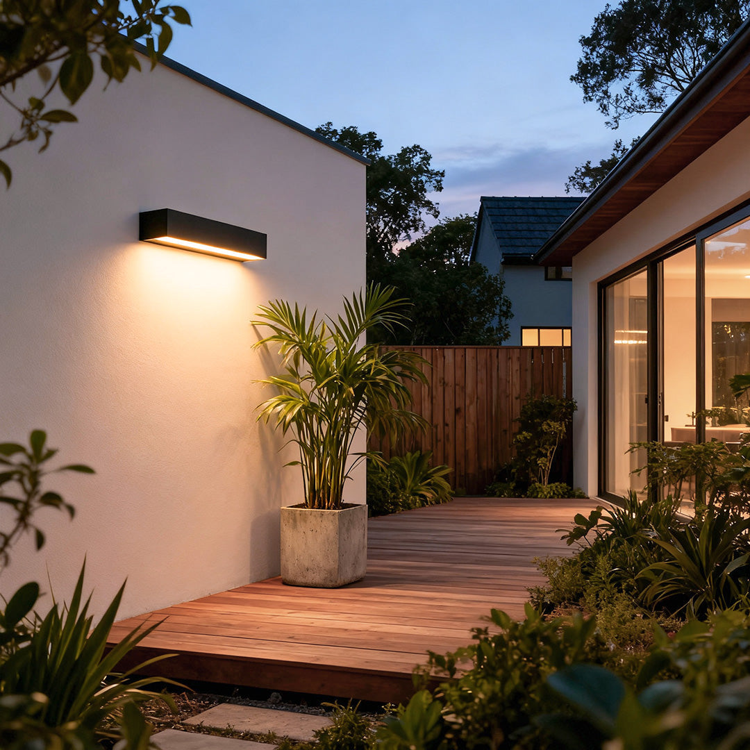 Modern Waterproof LED Porch Light – Minimalist Design with Two Color Temperatures