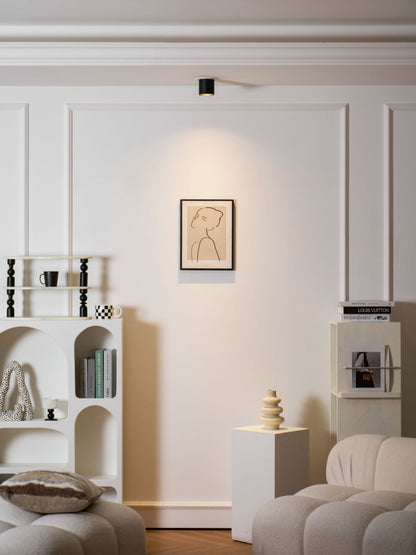 Compact LED Flush Mount Light 3×3 in Aluminum Surface Fixture Bedroom Hallway Kitchen Ceiling Wall Sconce 7W Warm Neutral Cool White Indoor