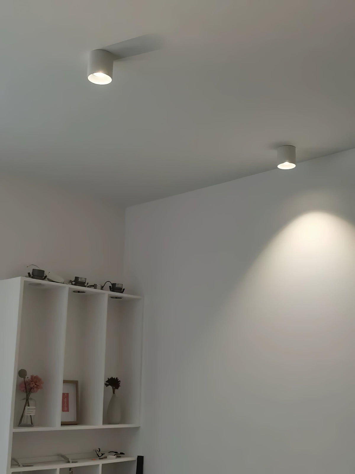 Compact LED Flush Mount Light 3×3 in Aluminum Surface Fixture Bedroom Hallway Kitchen Ceiling Wall Sconce 7W Warm Neutral Cool White Indoor