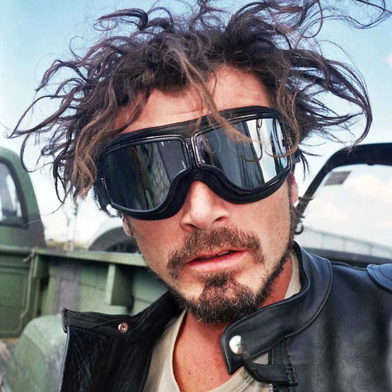 Vintage Motorcycle Goggles with UV Protection & Shatterproof Lens for Bikes, Scooters & Classic Rides