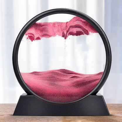 Moving Sand Art Sculpture with LED Light | Calming Desk Decoration for Relaxation