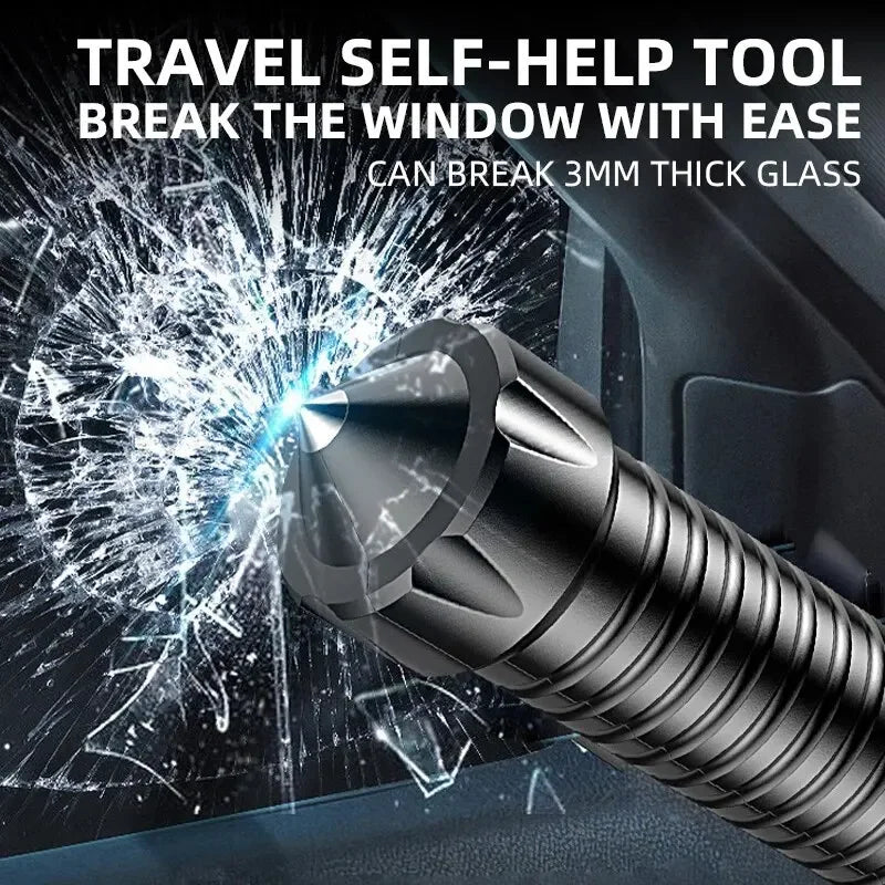 Multi-Functional LED Flashlight | Rechargeable Design with Super Bright Light | Portable Tool for Self-Defense and Outdoor Safety