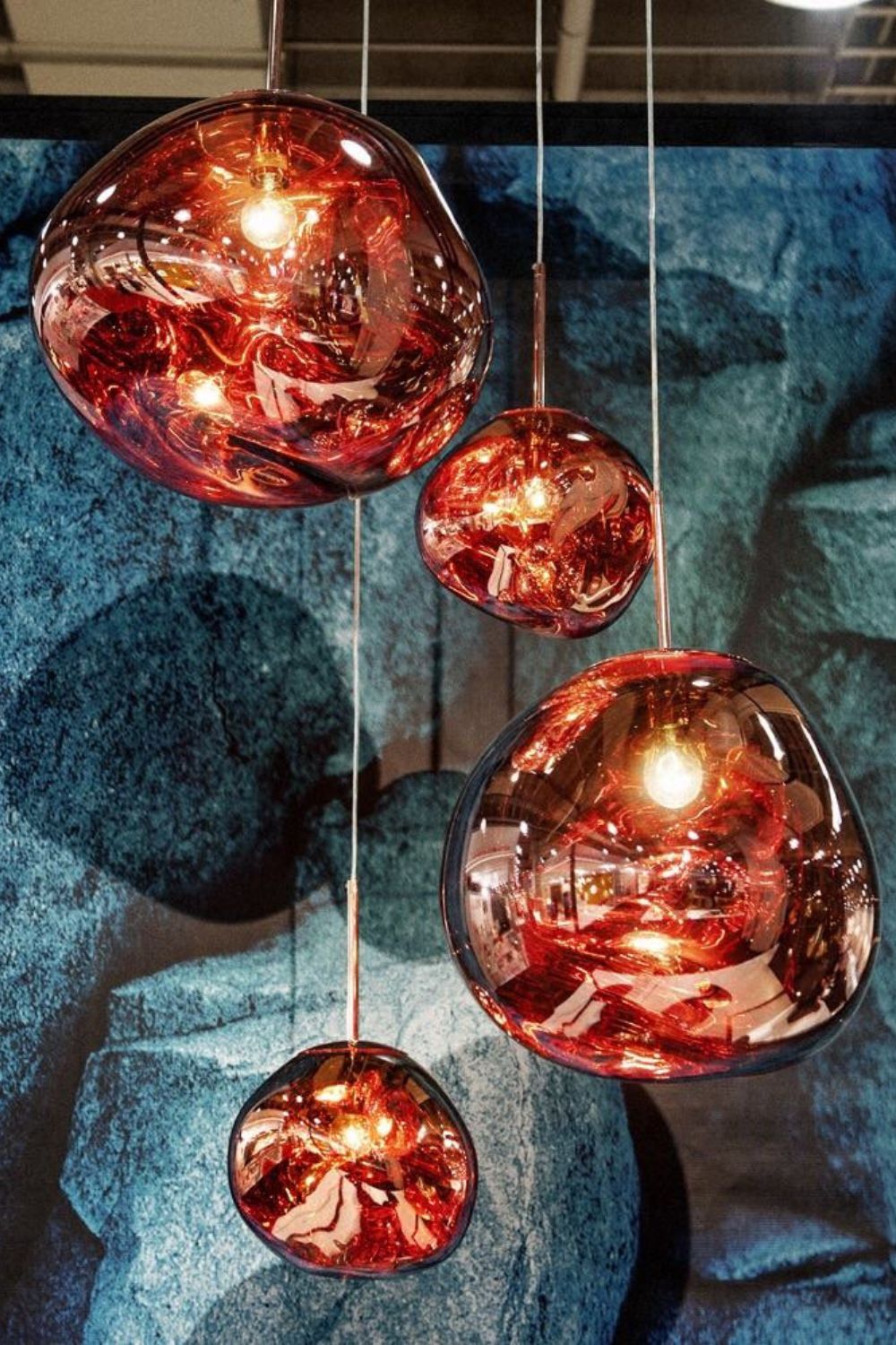 Reflective Globe Pendant Light Fixture with Adjustable Drop | Metal Hanging Ceiling Lamp for Kitchen Island Dining Room Living Space | Avail