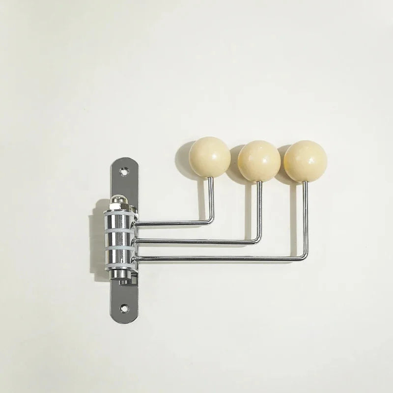 Metal Entry Hook Rail with Round Pegs Black White Green Red for Entryway Bedroom Bath Hanging Towels Coats Bags Accessories
