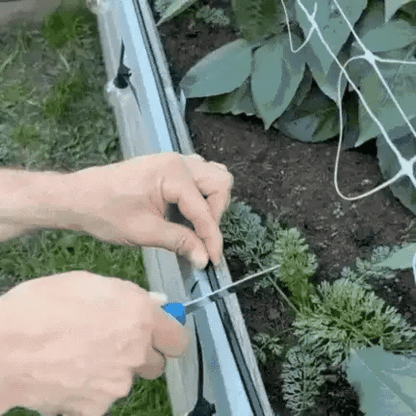 Sistema de riego para jardín Iris - Boquillas de latón ajustables a 360°, instalación sin herramientas