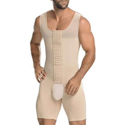 Men's Compression Shaper Undershirt with Posture Support for Stomach Slimming & Torso Firming
