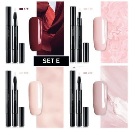 Gel Nail Art Pen Set | Precision Tip Polish Markers | Quick-Dry Formula for Clean Lines & Detailed Designs | Vibrant Colors for DIY
