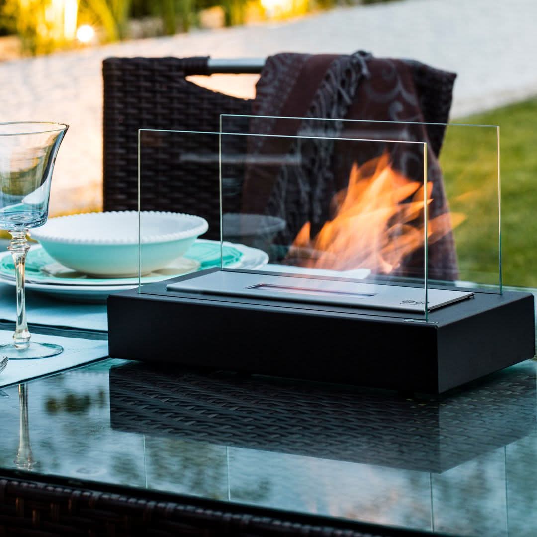 Indoor and Outdoor Smokeless Fireplace – Tabletop Bioethanol Fire Pit