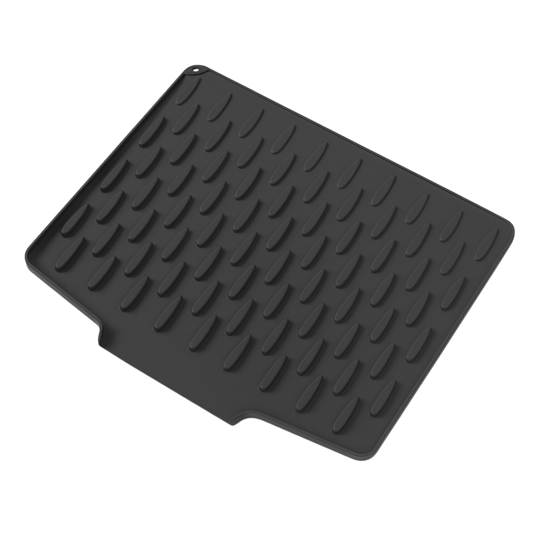 Silicone Dish Drying Mat – Heat-Resistant Kitchen Countertop Protector for Dishes & Cookware, Non-Slip Draining Pad, Dishwasher Safe