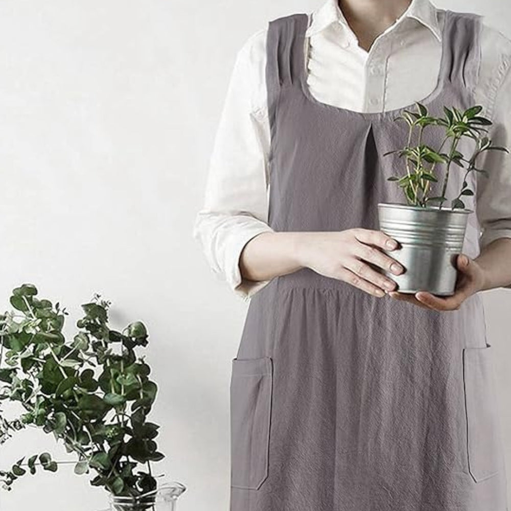 Narika – Korean-Inspired Cross-Back Apron Dress
