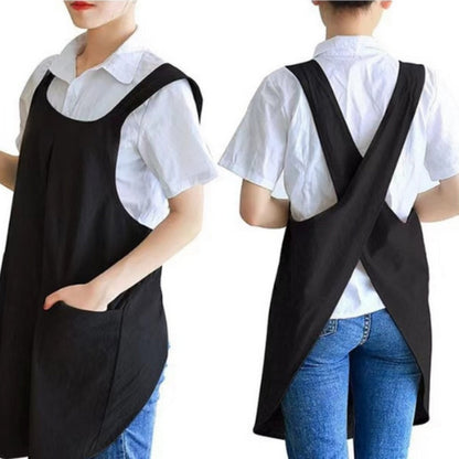 Narika – Korean-Inspired Cross-Back Apron Dress