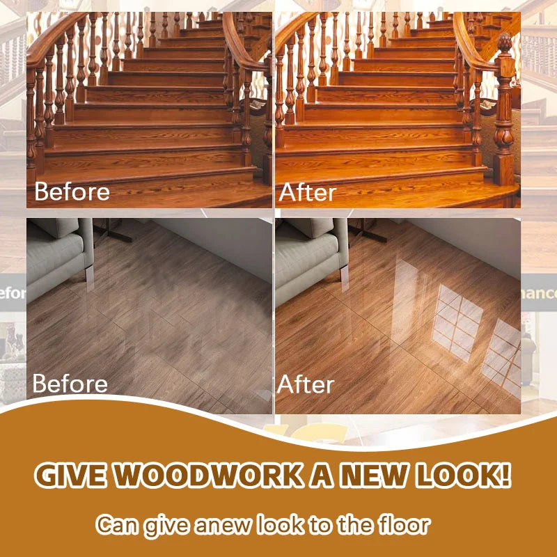 Wood Furniture Polish Spray – Natural Beeswax Formula for Deep Cleaning & Long-Lasting Protection on Cabinets, Tables & All Wood Surfaces