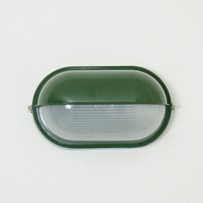 Aplique de pared industrial para exteriores con pantalla de vidrio estriado: lámpara resistente a la intemperie para porches, patios, entradas, puertas y jardines