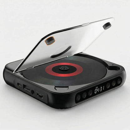 Portable CD Player with Bluetooth 5.3 Wireless Connectivity, USB-C Charging, Compact Lightweight Music Player for Headphones and Speakers, S