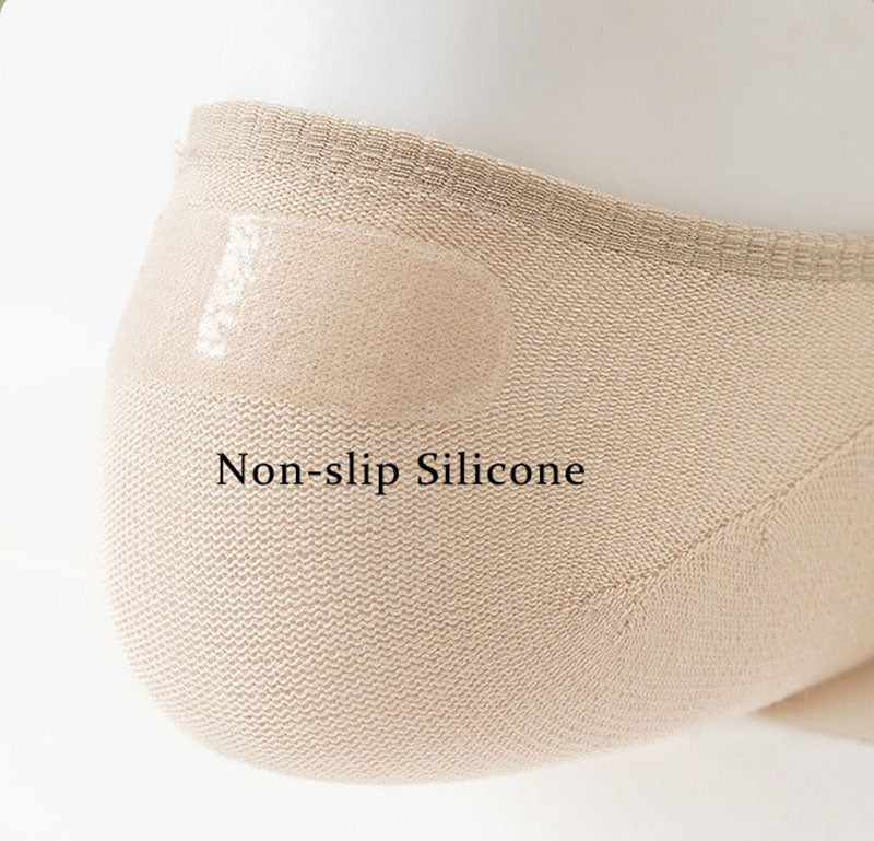 Low-Cut Toe Socks with Grip for Women & Men – Five-Toe Design, Non-Slip Liner Socks for Loafers, Flats & Sneakers