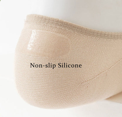 Low-Cut Toe Socks with Grip for Women & Men – Five-Toe Design, Non-Slip Liner Socks for Loafers, Flats & Sneakers