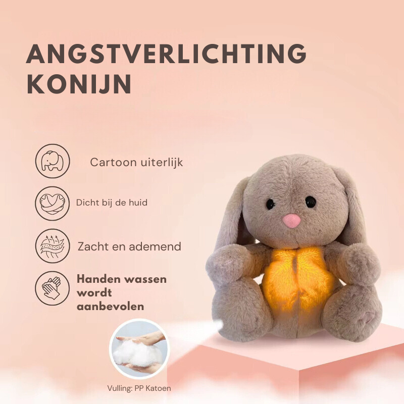 Illuminated Heartbeat Stuffed Animal for Sleep Support | Cozy Companion Toy with Soothing Sound and Gentle Glow for Kids and Grownups