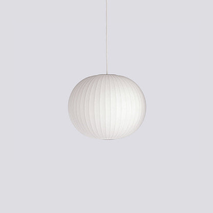 Steel Wire Silk Shade Ceiling Light 20 in White for Kitchen Island Dining Room Modern Pendant Lamp Hanging Fixture Adjustable Cord E26 Base