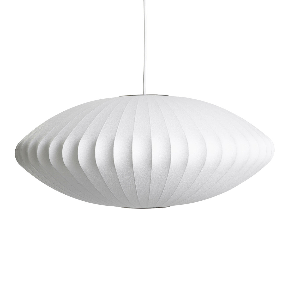 Steel Wire Silk Shade Ceiling Light 20 in White for Kitchen Island Dining Room Modern Pendant Lamp Hanging Fixture Adjustable Cord E26 Base