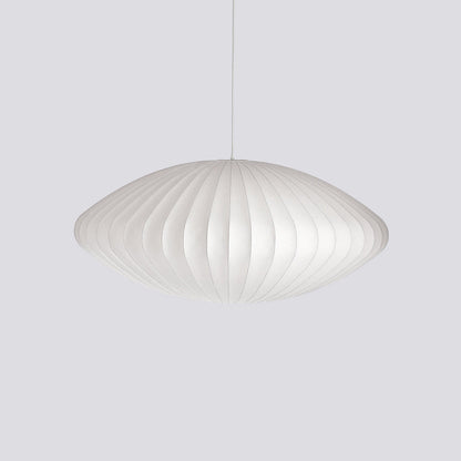 Steel Wire Silk Shade Ceiling Light 20 in White for Kitchen Island Dining Room Modern Pendant Lamp Hanging Fixture Adjustable Cord E26 Base
