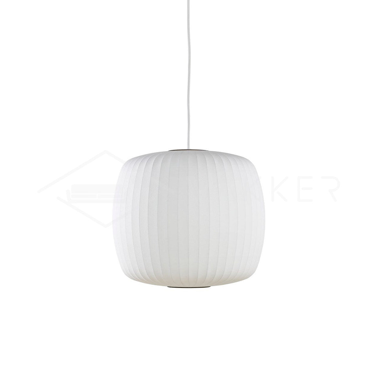 Steel Wire Silk Shade Ceiling Light 20 in White for Kitchen Island Dining Room Modern Pendant Lamp Hanging Fixture Adjustable Cord E26 Base