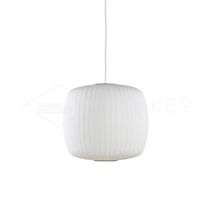 Steel Wire Silk Shade Ceiling Light 20 in White for Kitchen Island Dining Room Modern Pendant Lamp Hanging Fixture Adjustable Cord E26 Base